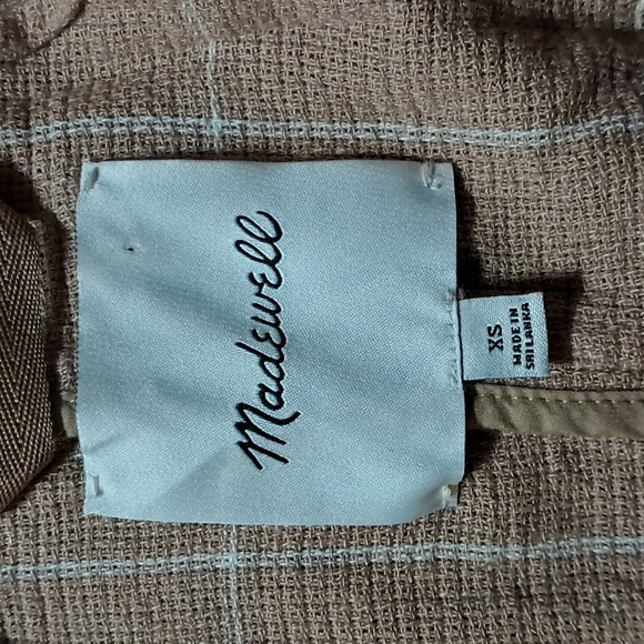 Madewell Pink Breezewoven Larsen Blazer Size XS Linen Casual Preppy Preowned - Picture 7 of 10